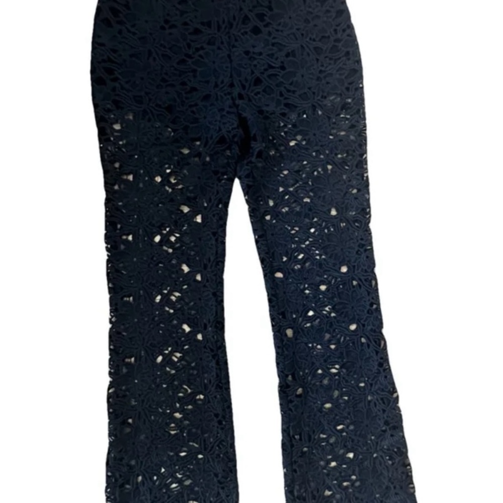 Elegant Black Lace Trousers